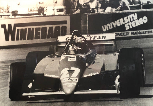 Gilles Villeneuve on 1982 Ferrari 126 C2 Official Poster (Ltd Ed)