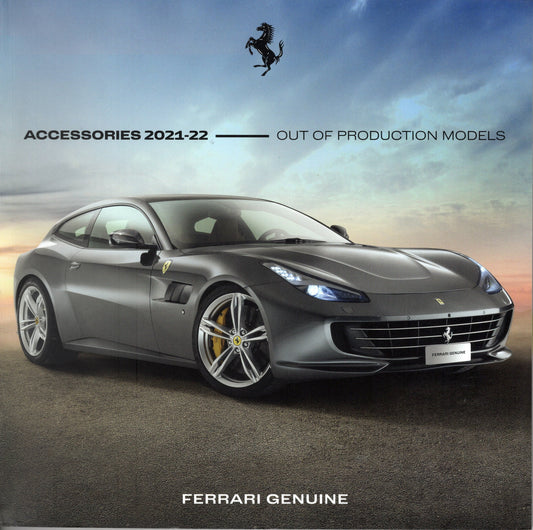 Ferrari Genuine Accessories - Out of Production Models Brochure 2021-22 (095998282)