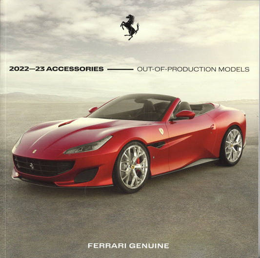 Ferrari Genuine Accessories - Models Out of Production Brochure 2022-23 (095998316)