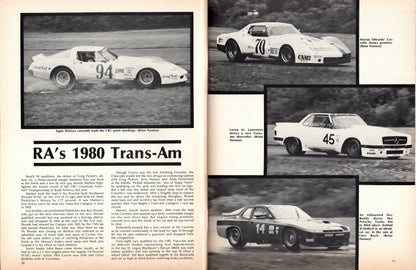 Can-Am & Trans-Am 1981 at Road America Program