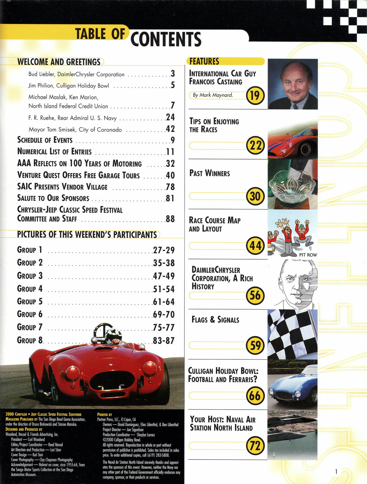 Speed Festival 2000 Coronado NAS Program