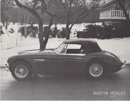 Austin Healey 3000 Brochure 1964