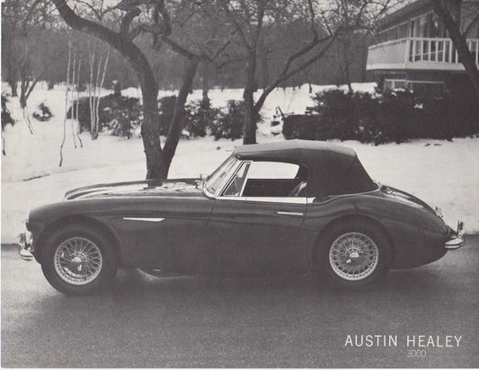Austin Healey 3000 Brochure 1964
