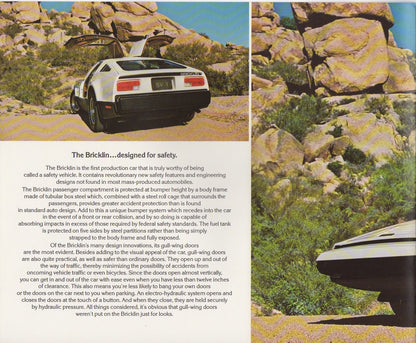 Bricklin SV 1Brochure