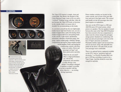 Dodge Viper GTS Brochure