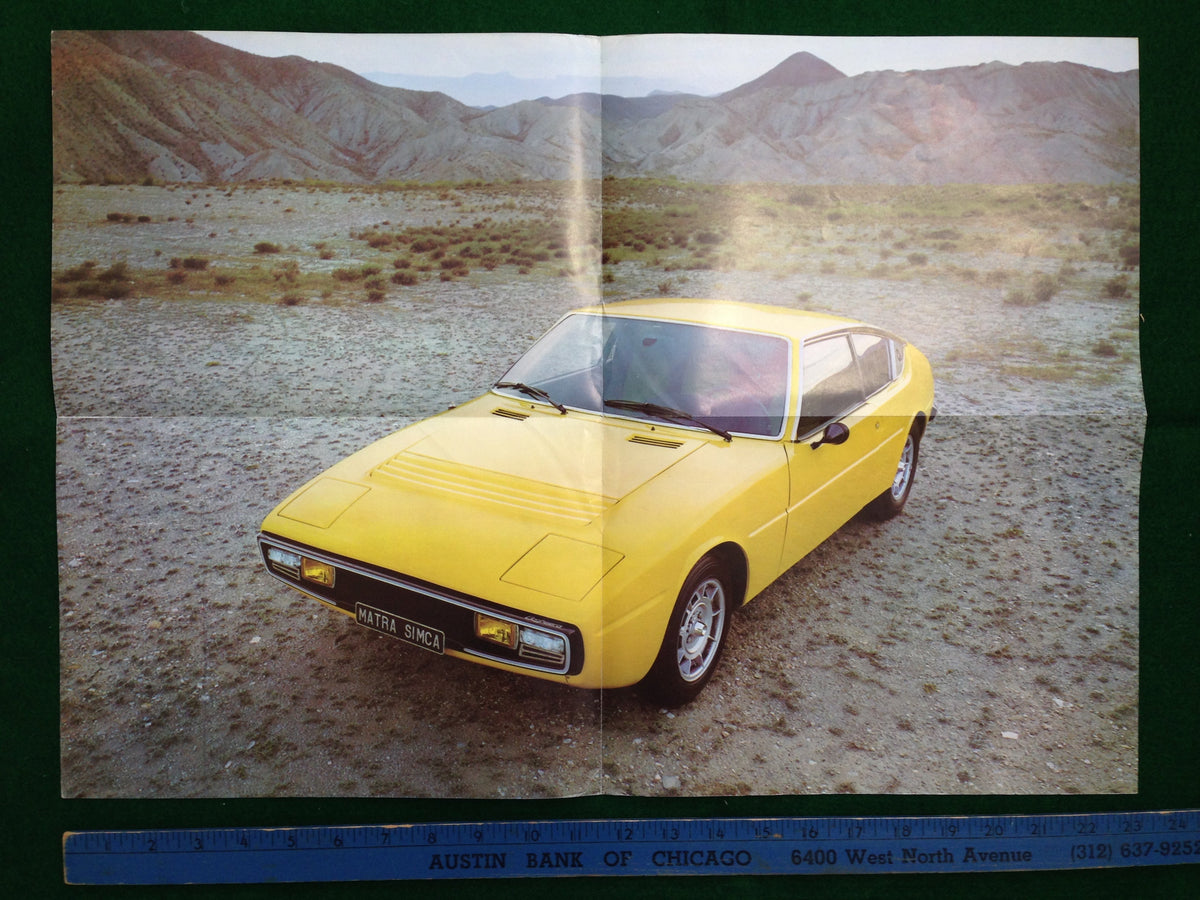 Matra Simca Bagheera Brochure 1973