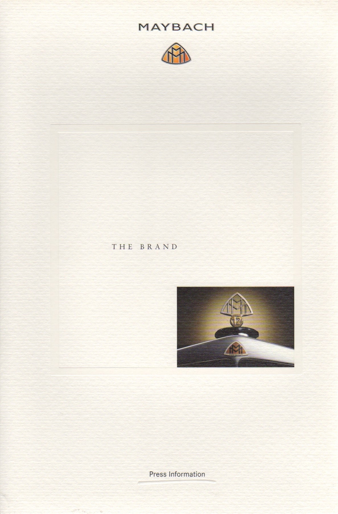 Maybach Press Kit 2002 Geneva
