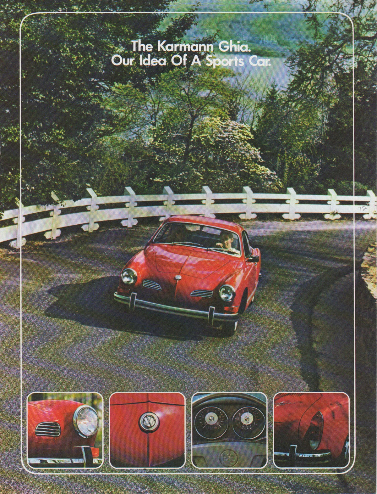 Volkswagen VW Karmann Ghia Brochure 1972