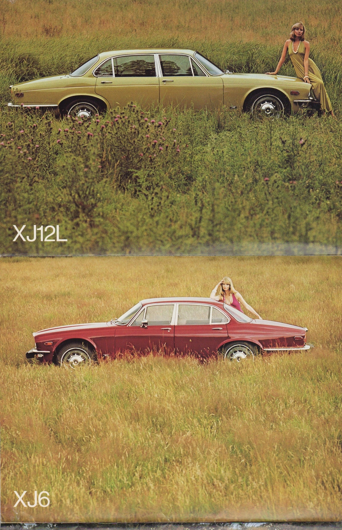 Jaguar V-12 E-Type - XJ12C - XJ12L - XJ6 Deluxe Brochure 1974