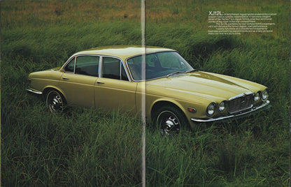 Jaguar V-12 E-Type - XJ12C - XJ12L - XJ6 Deluxe Brochure 1974