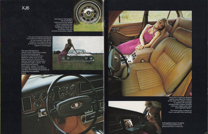 Jaguar V-12 E-Type - XJ12C - XJ12L - XJ6 Deluxe Brochure 1974