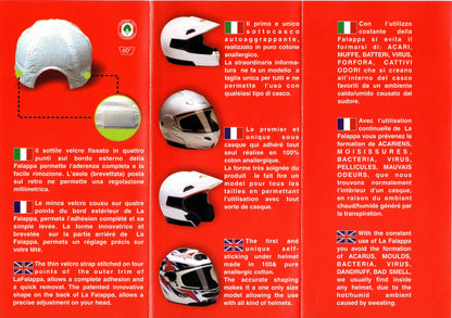 La Falappa Helmet Liner / Proterctor White Cotton