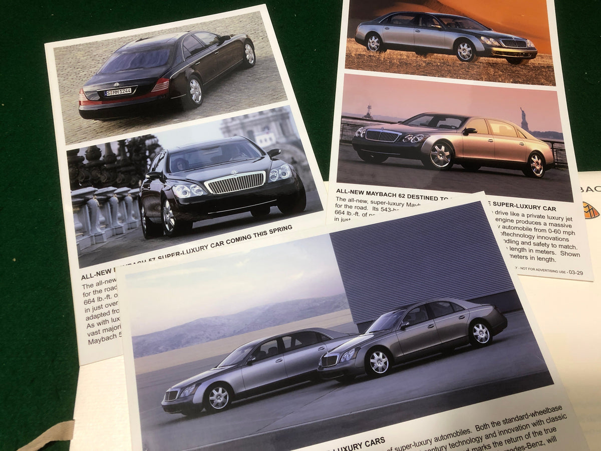 Maybach Press Kit 2004 Detroit NAIAS